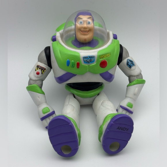 Vintage Disney Ceramic Toy Story Buzz Lightyear Jointed Articulated Figurine